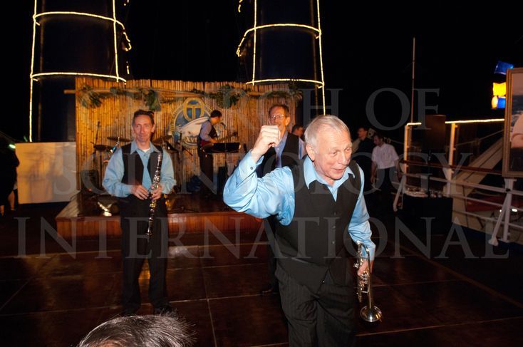 Ron Miscavige preparing for a concert in the Caribbean.