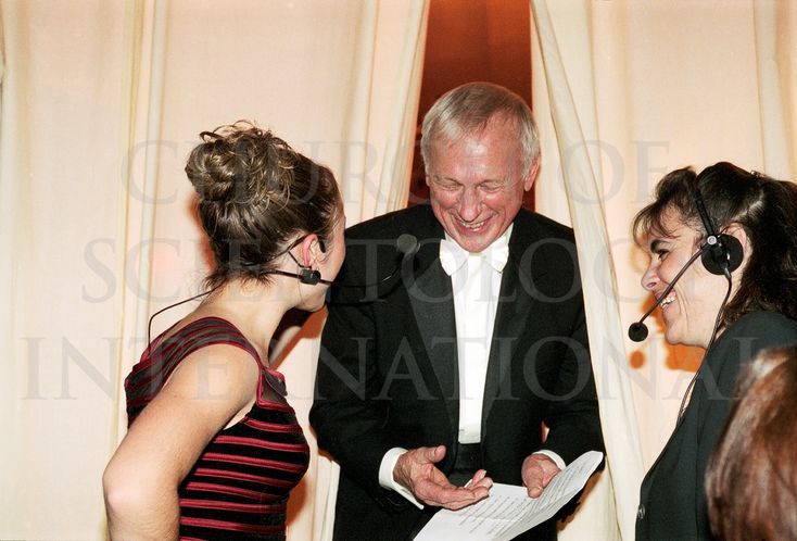 Ron Miscavige having a good time backstage.